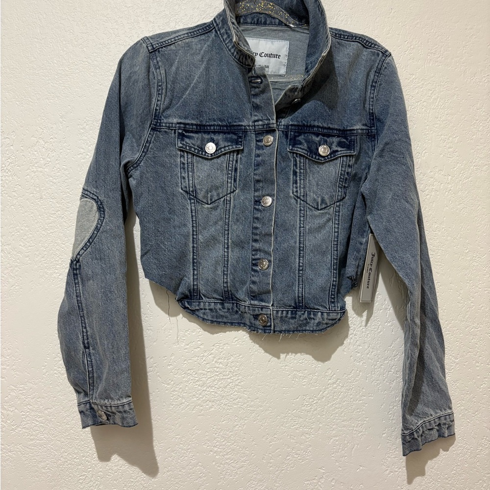 Juicy Couture Blue Cropped Jean Jacket